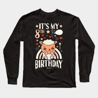 It's My 8th Birthday Pig Gifts Long Sleeve T-Shirt